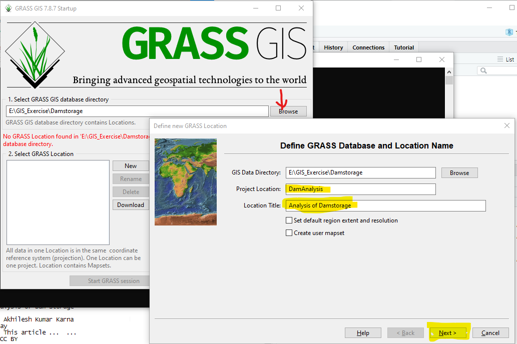 Create and Select an empty folder